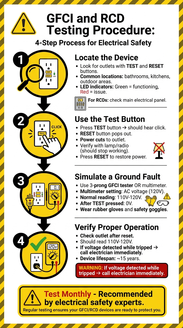 4-Step Guide to Testing GFCI and RCD Devices Safely
