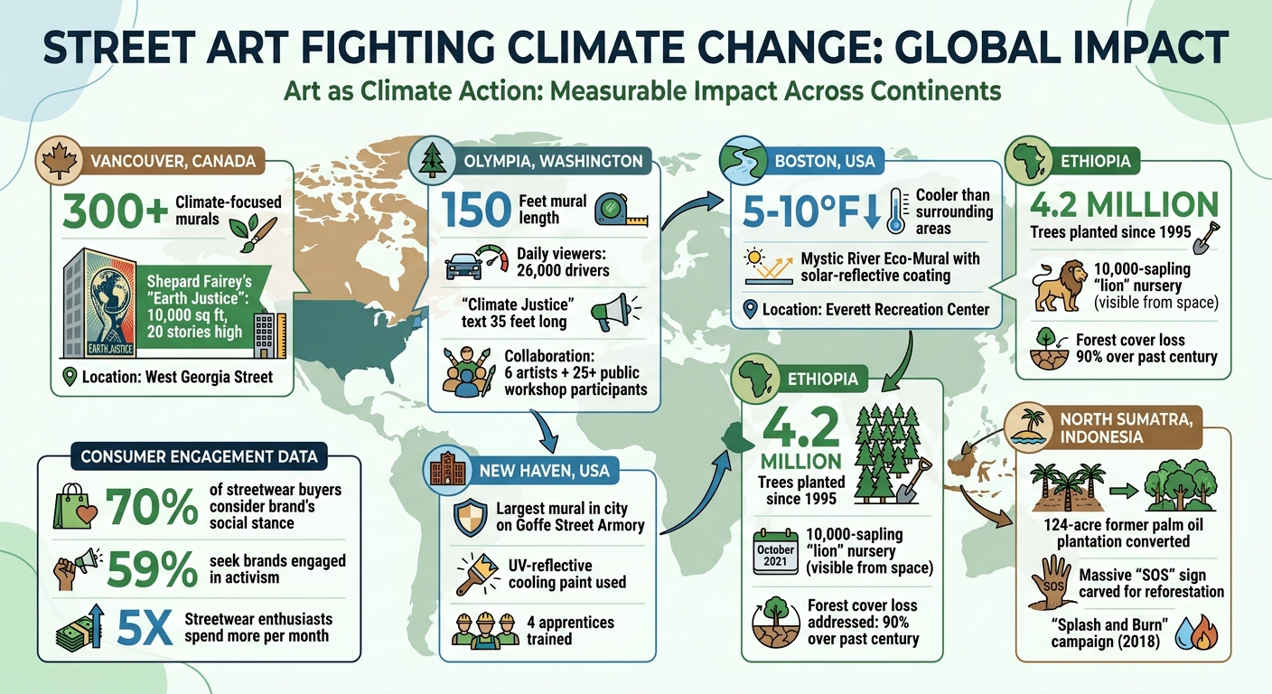 Global Street Art Climate Justice Projects: Impact by Numbers