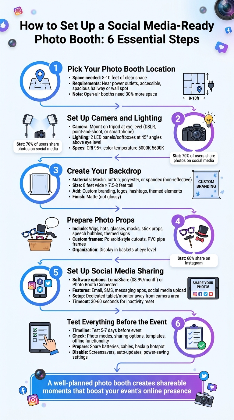 6-Step Guide to Setting Up a Social Media-Ready Photo Booth