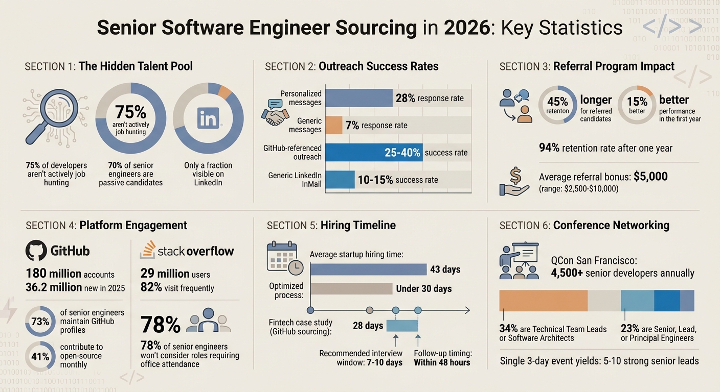 Senior Software Engineer Sourcing Statistics 2026: Key Metrics and Success Rates