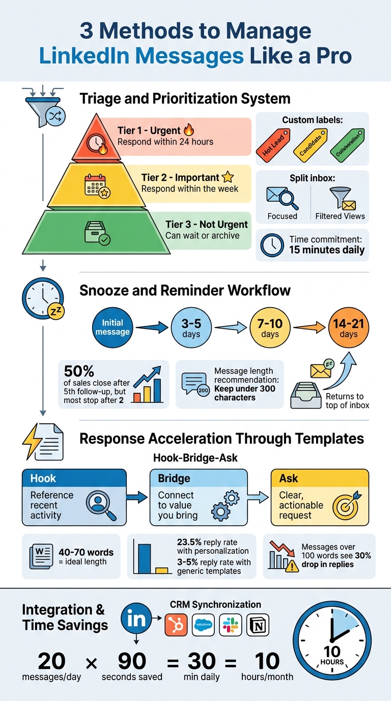 3 Methods to Manage LinkedIn Messages Effectively
