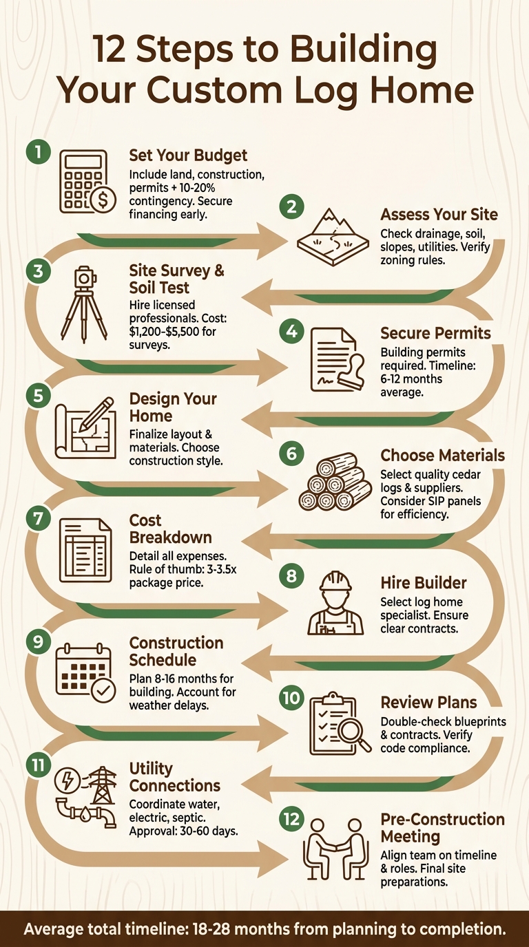 12 Essential Steps to Build a Custom Log Home