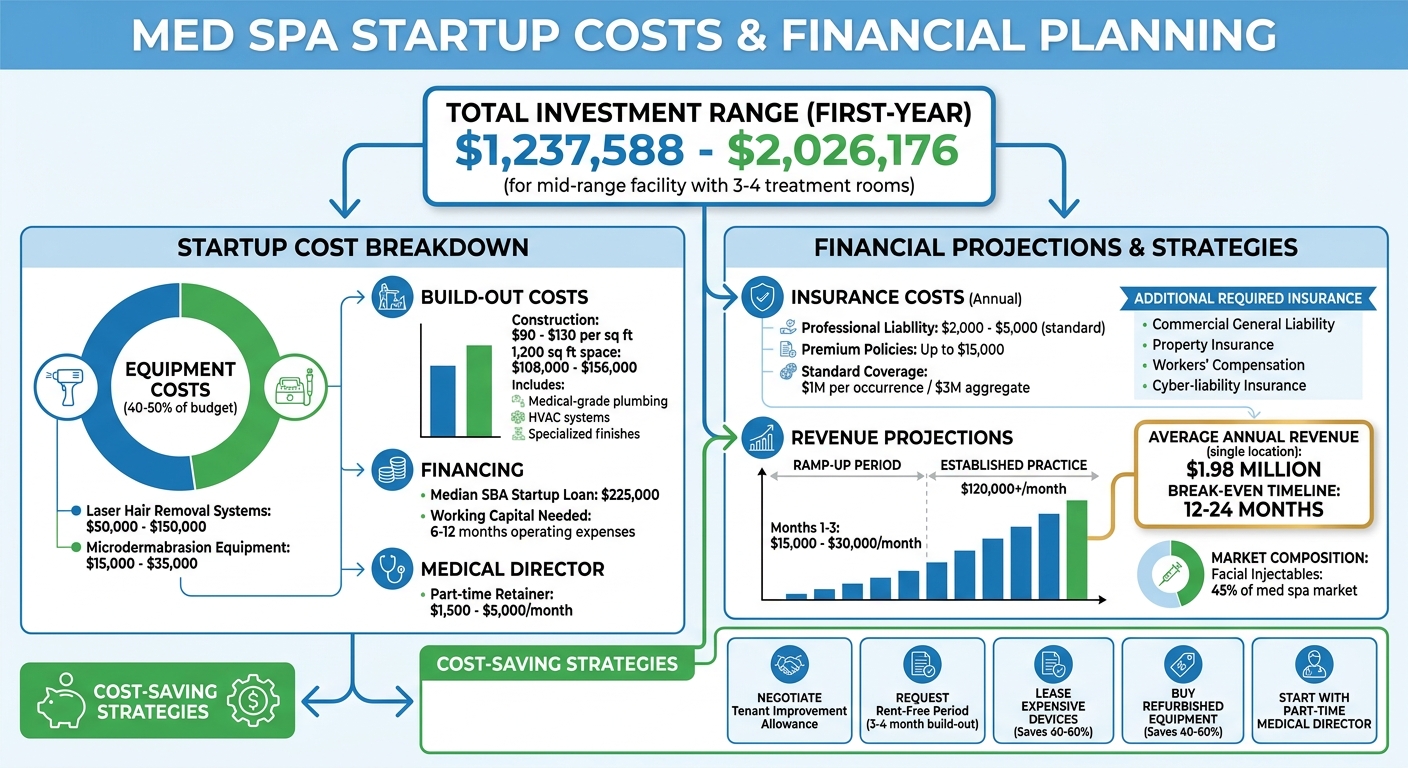 Med Spa Startup Costs and Financial Planning Breakdown