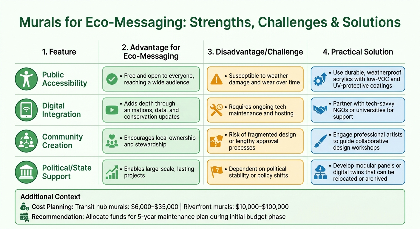 Pros and Cons of Using Murals for Environmental Messaging