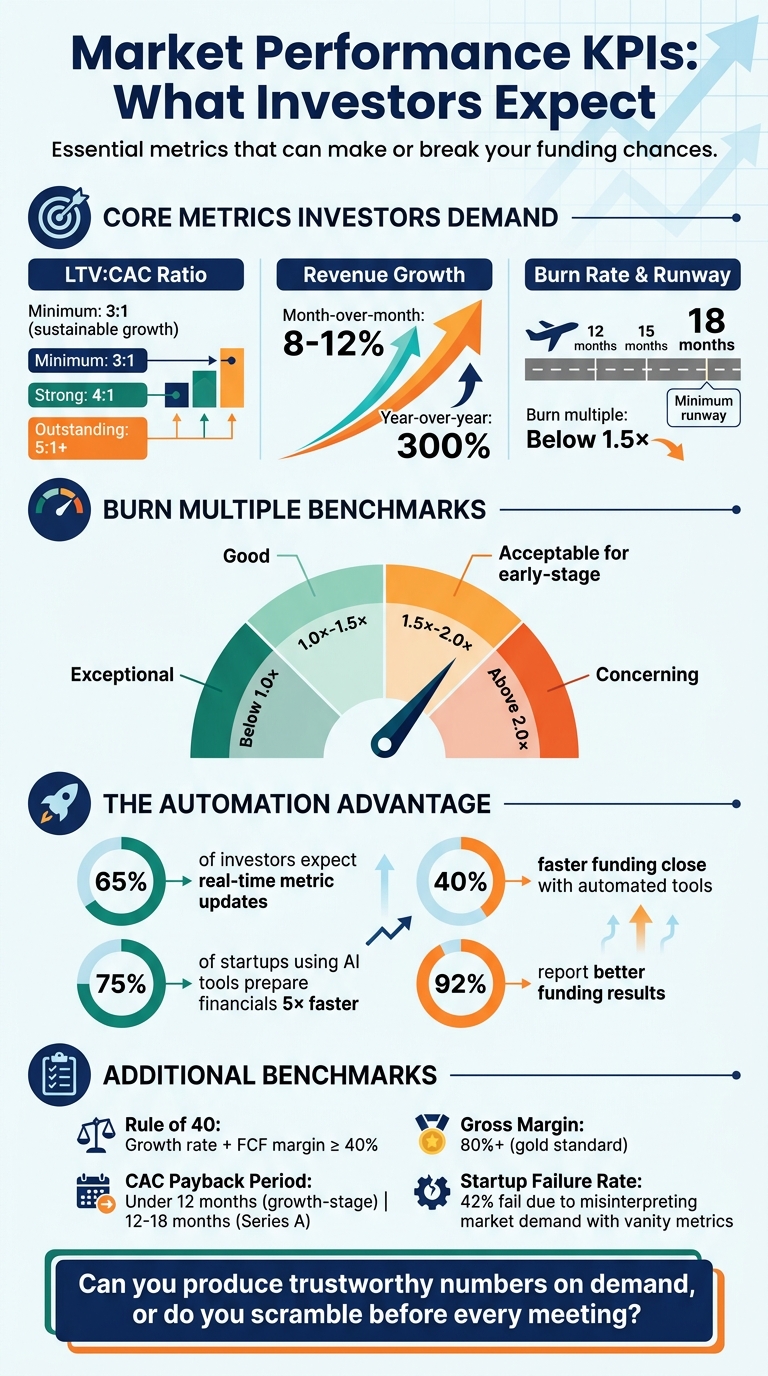 Investor KPI Benchmarks: Essential Metrics for Startup Funding Success