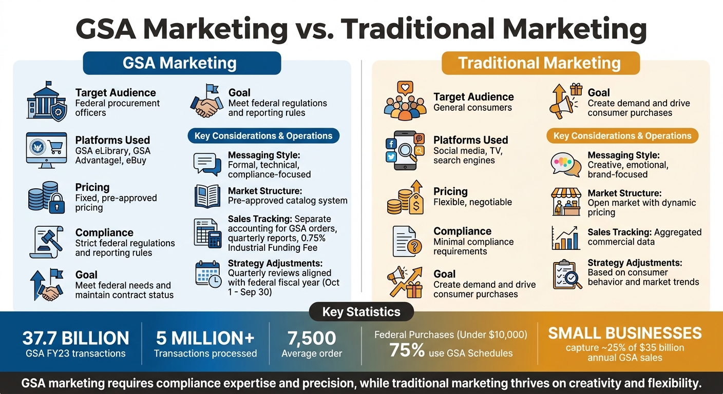 GSA Marketing vs Traditional Marketing: Key Differences Comparison