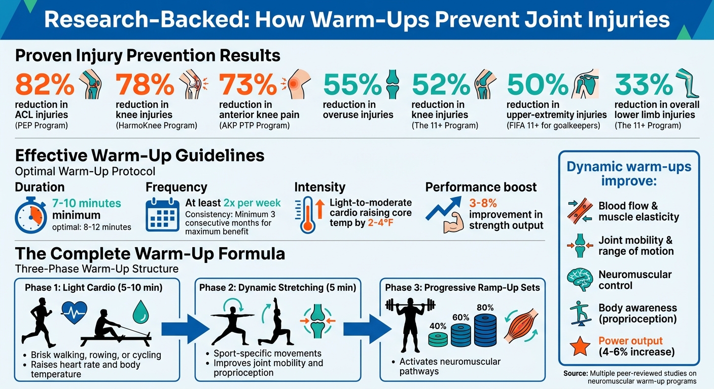 Warm-Up Programs Reduce Joint Injuries: Key Statistics and Research Findings