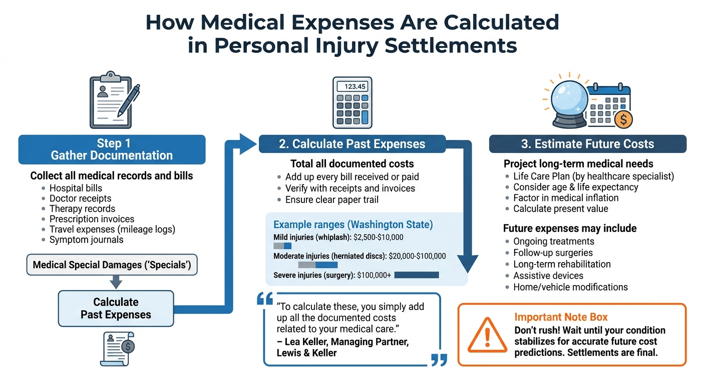 How Medical Expenses Are Calculated in Personal Injury Settlements