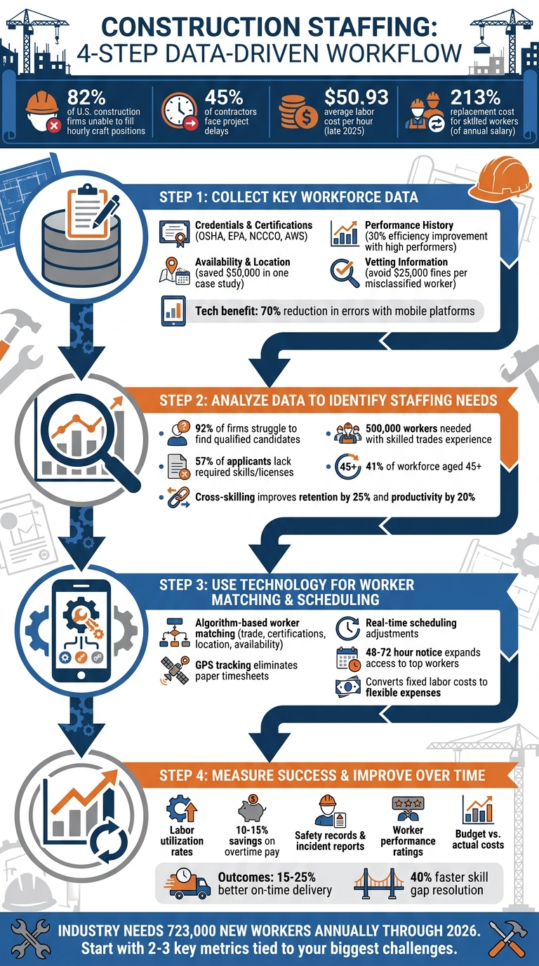 4-Step Process for Using Workforce Data to Improve Construction Staffing Decisions
