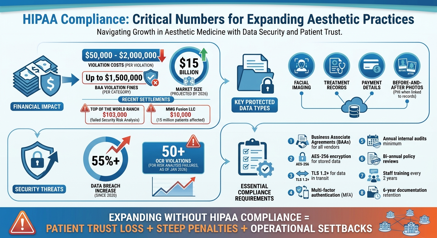 HIPAA Compliance Costs and Challenges for Multi-Location Aesthetic Practices