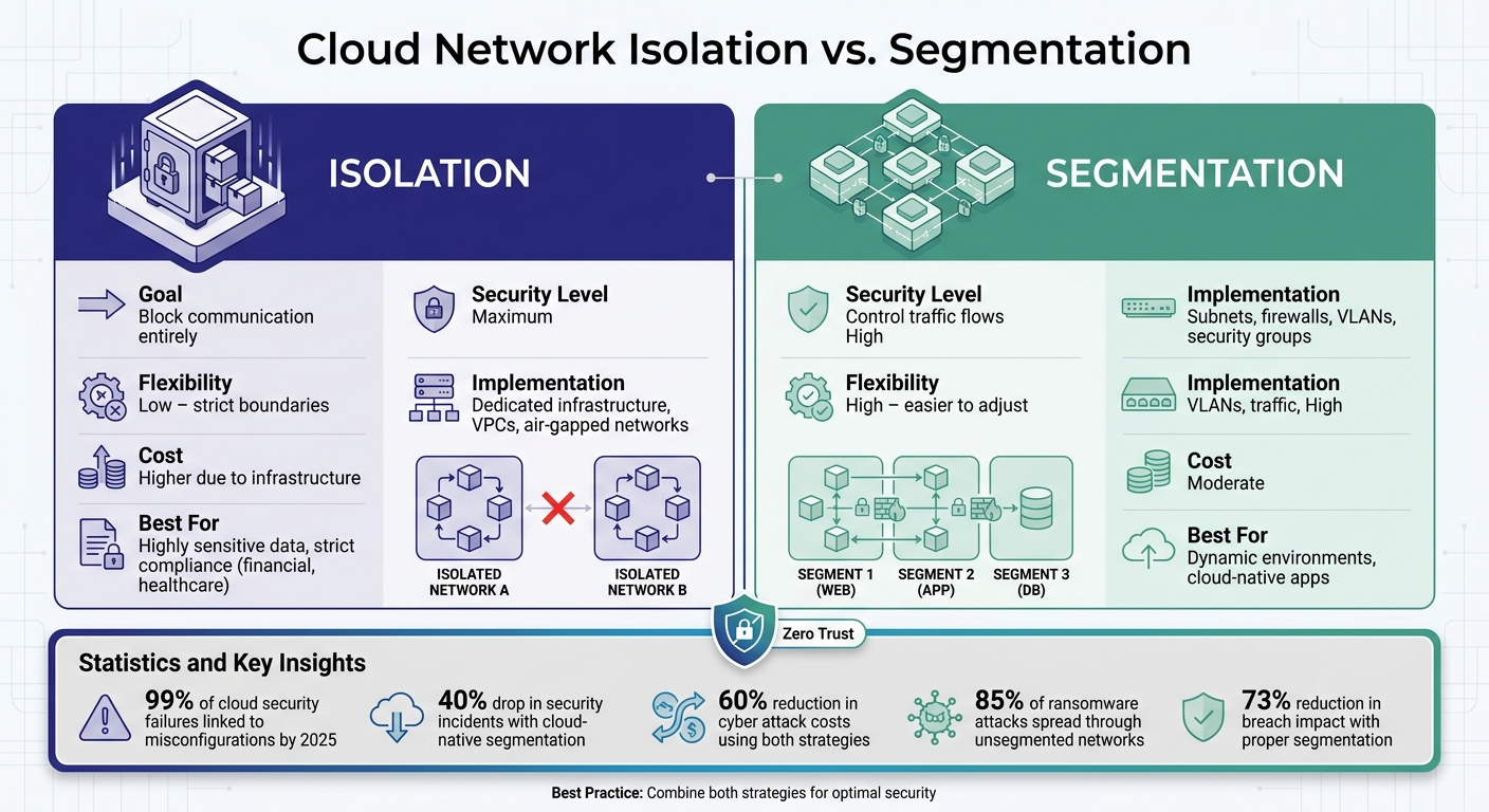 Cloud Network Isolation vs Segmentation: Key Differences and Use Cases
