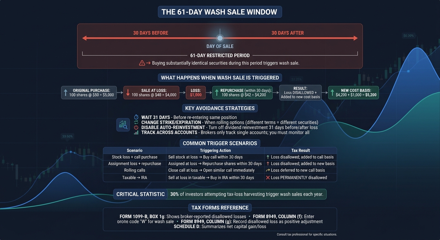 Wash Sale Rule Timeline and Avoidance Strategies for Covered Call Traders
