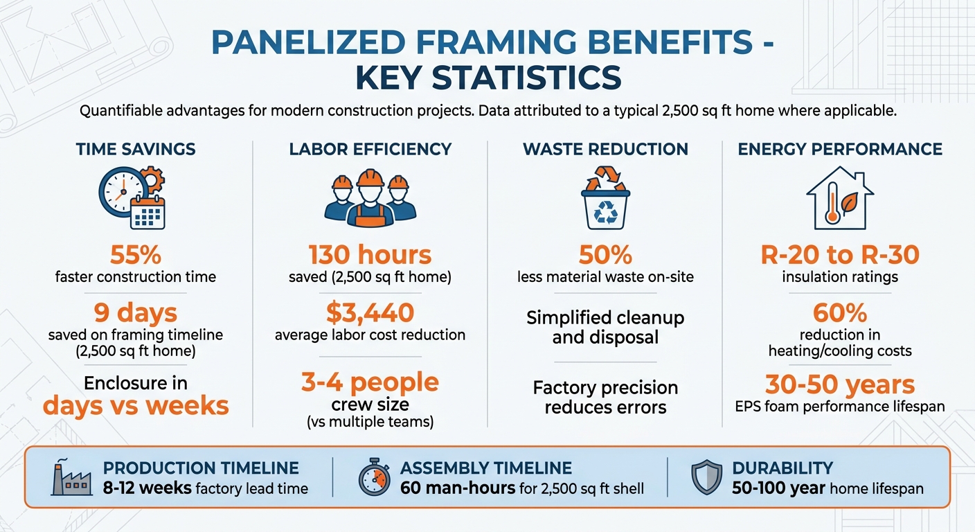 Panelized Framing Time and Cost Savings Statistics