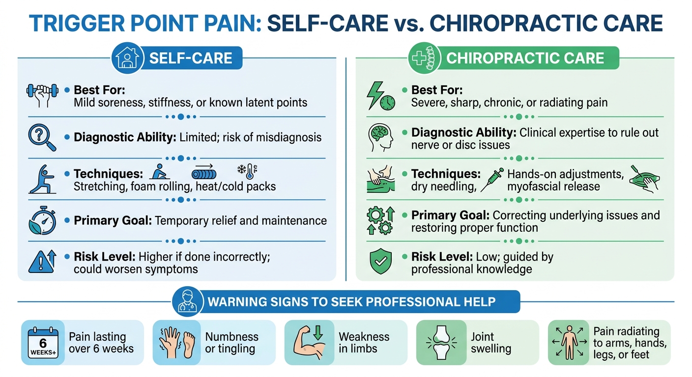 When to Use Self-Care vs Chiropractic Care for Trigger Point Pain