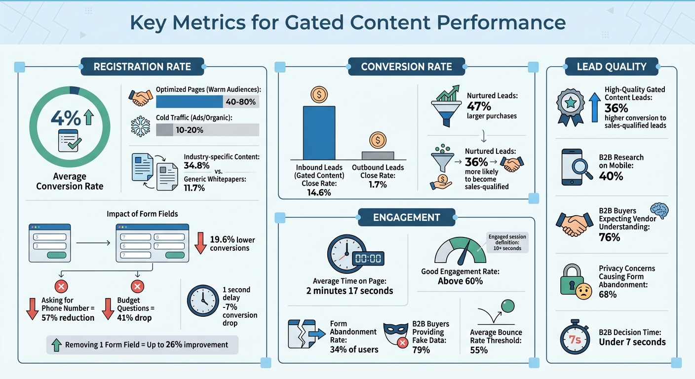 Key Metrics for Gated Content Performance: Benchmarks and Conversion Statistics