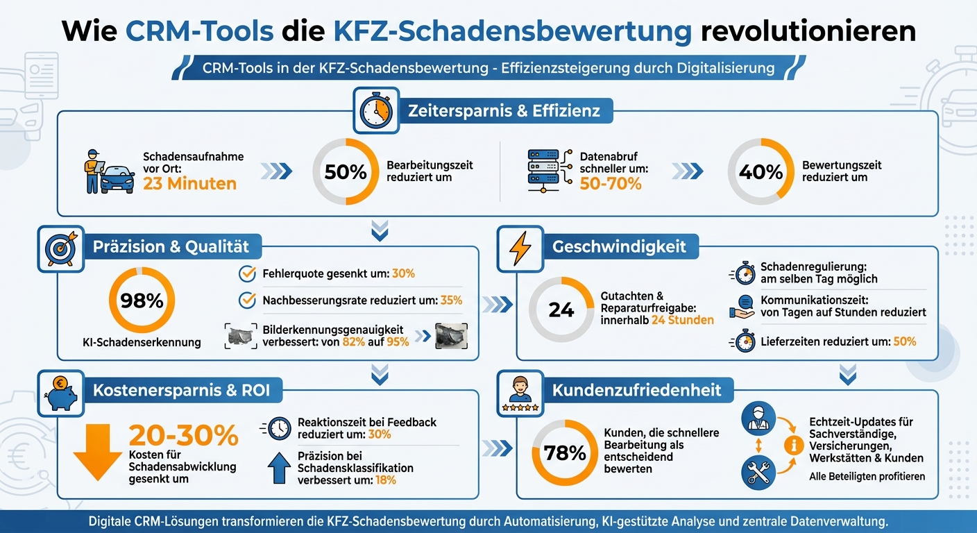 CRM-Tools in der KFZ-Schadensbewertung: Effizienzsteigerung durch Digitalisierung