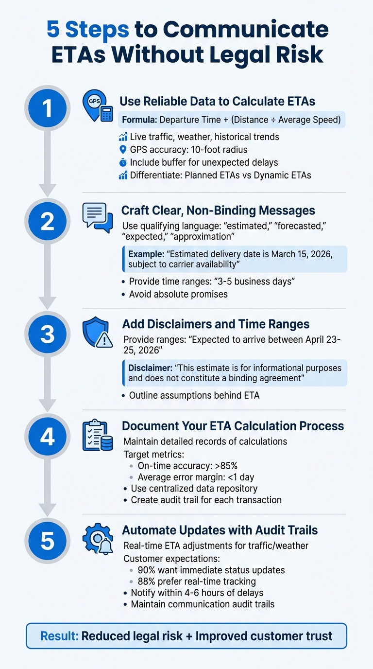 5 Steps to Communicate ETAs Without Legal Risk