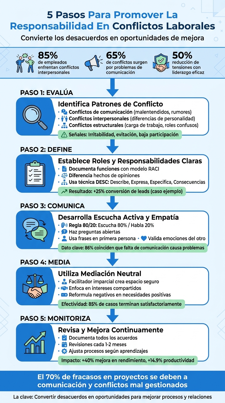5 pasos clave para gestionar conflictos laborales con responsabilidad