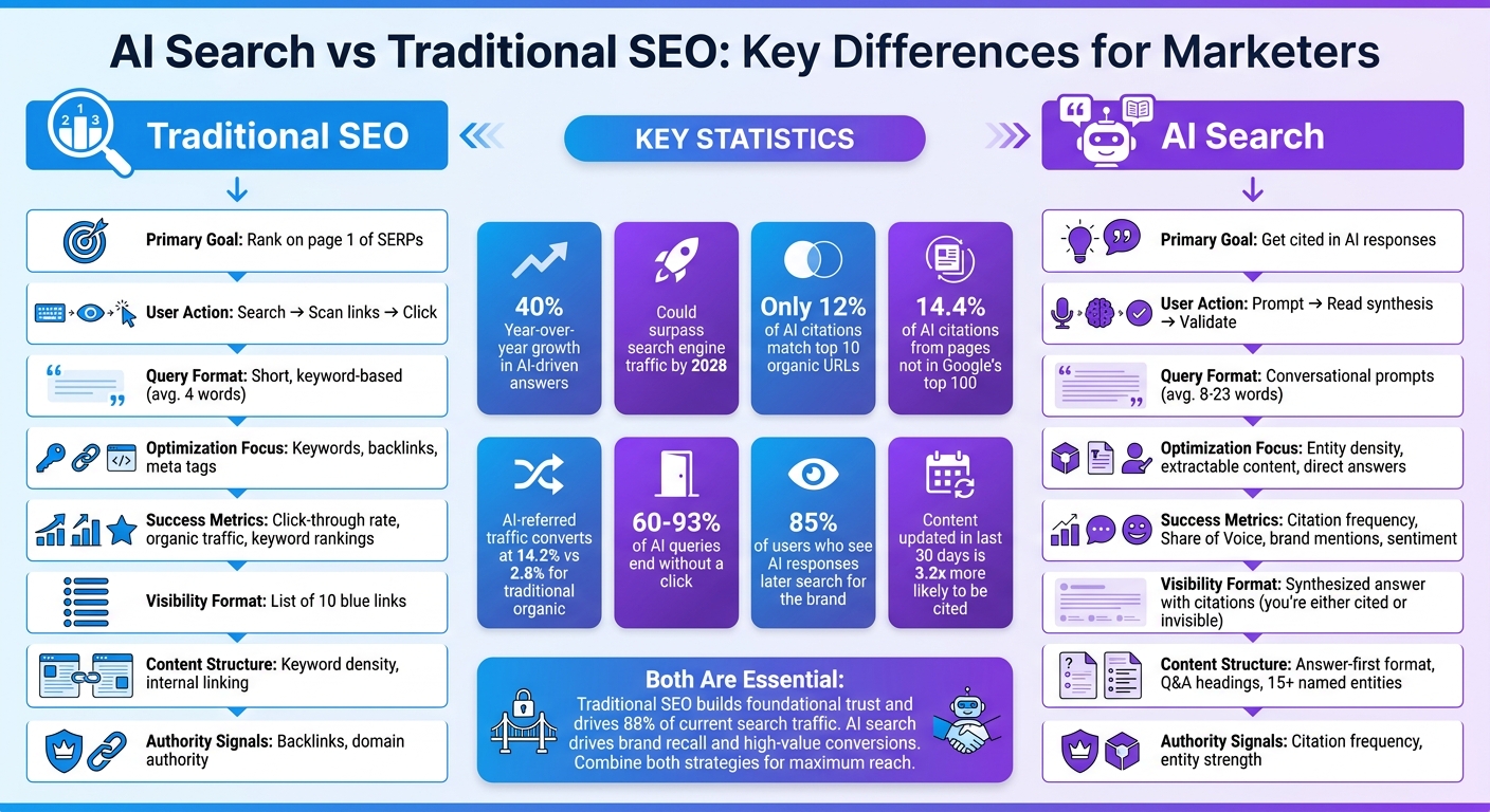 AI Search vs Traditional SEO: Key Differences for Marketers