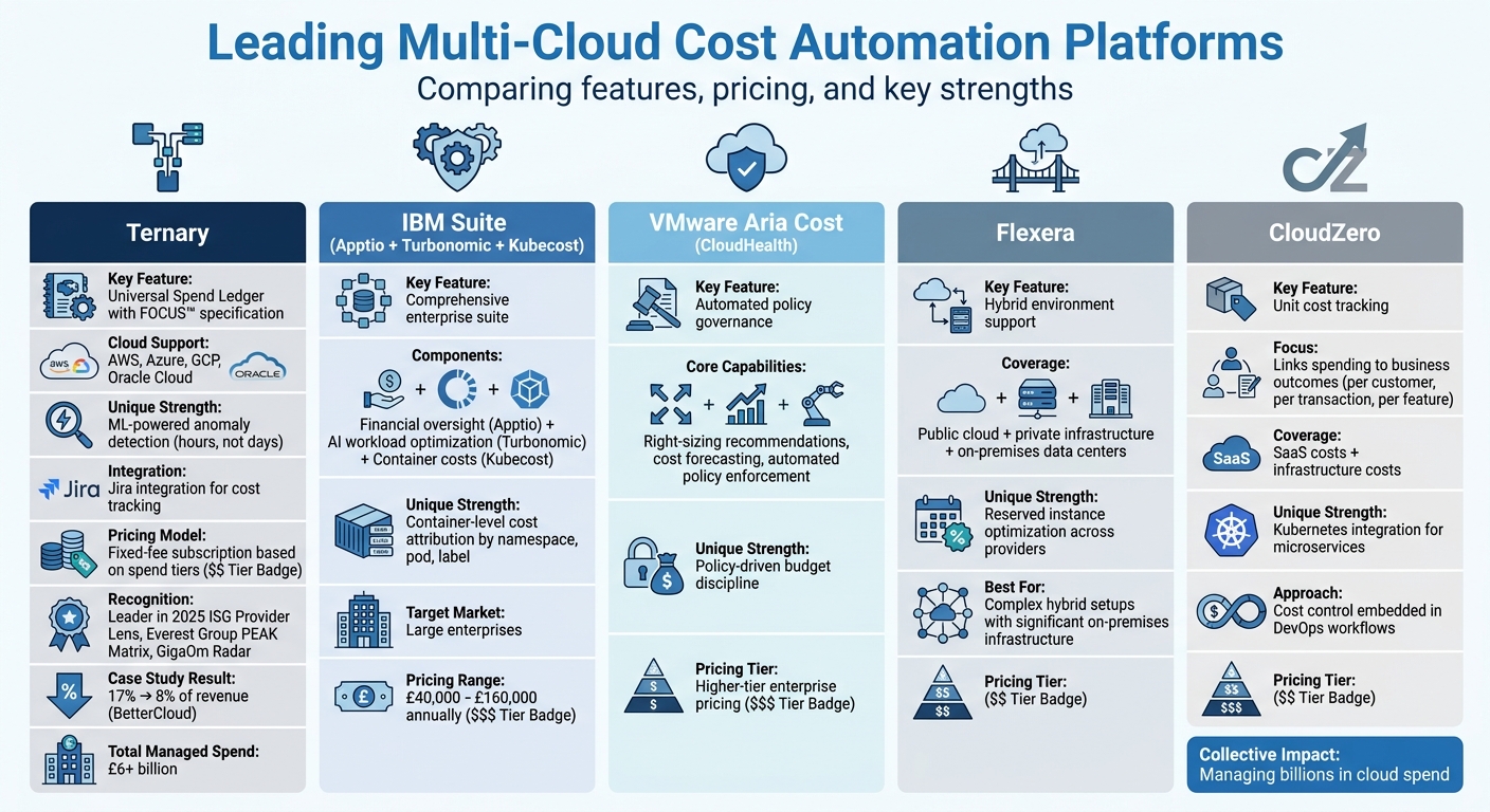 Top 5 Multi-Cloud Cost Automation Platforms Comparison