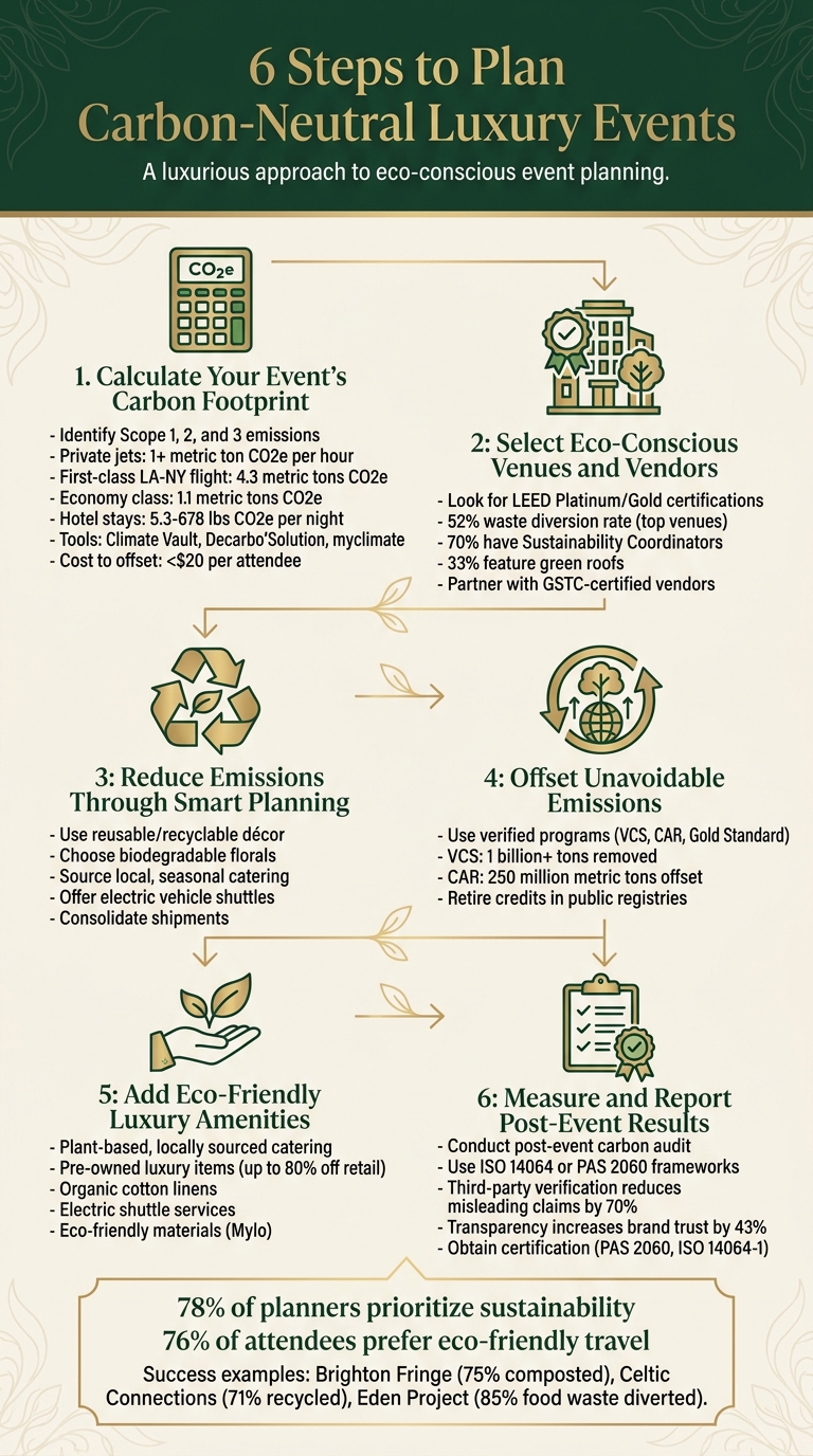 6 Steps to Plan Carbon-Neutral Luxury Events