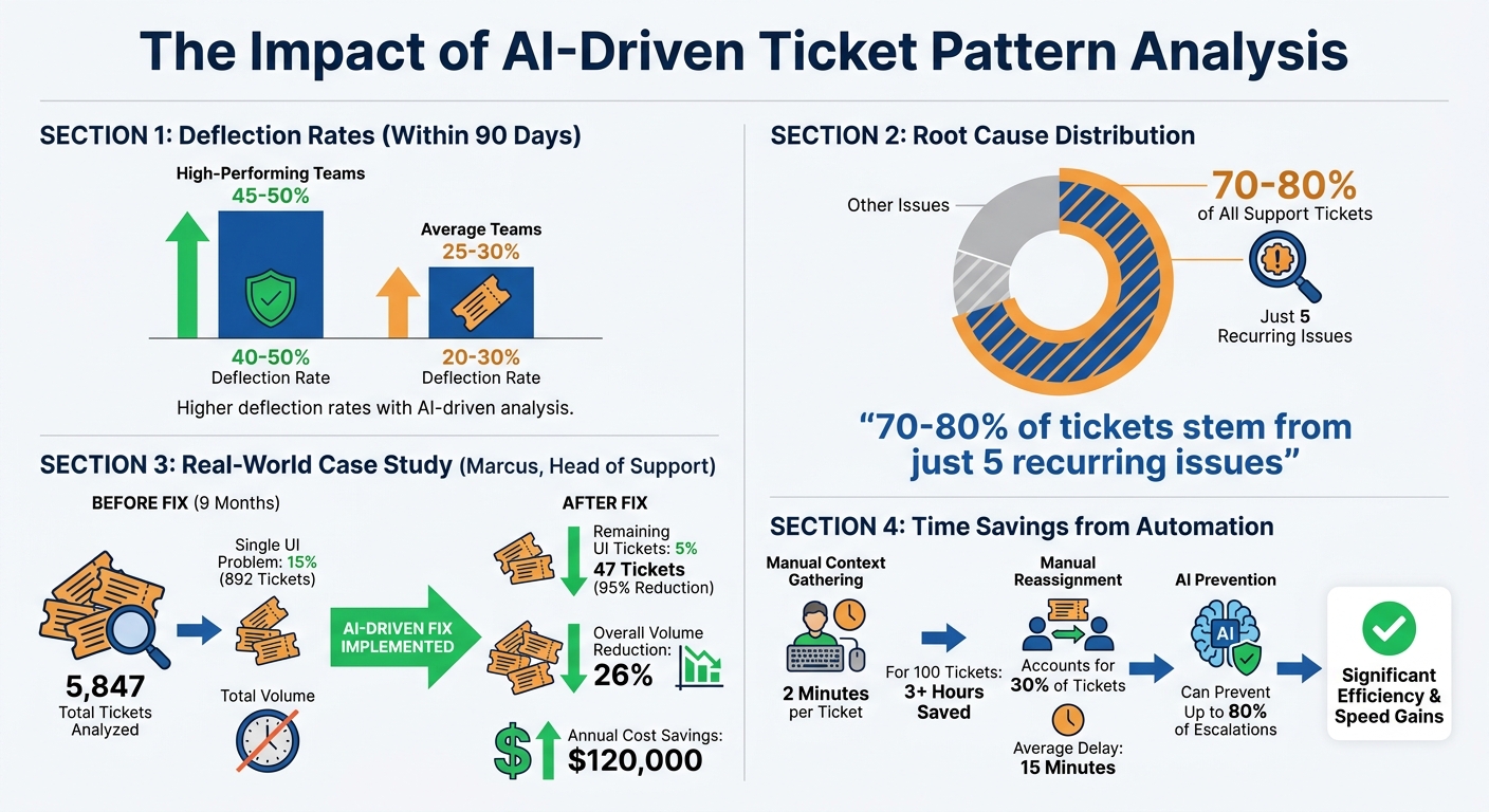 Impact of AI-Driven Ticket Pattern Analysis on Support Efficiency
