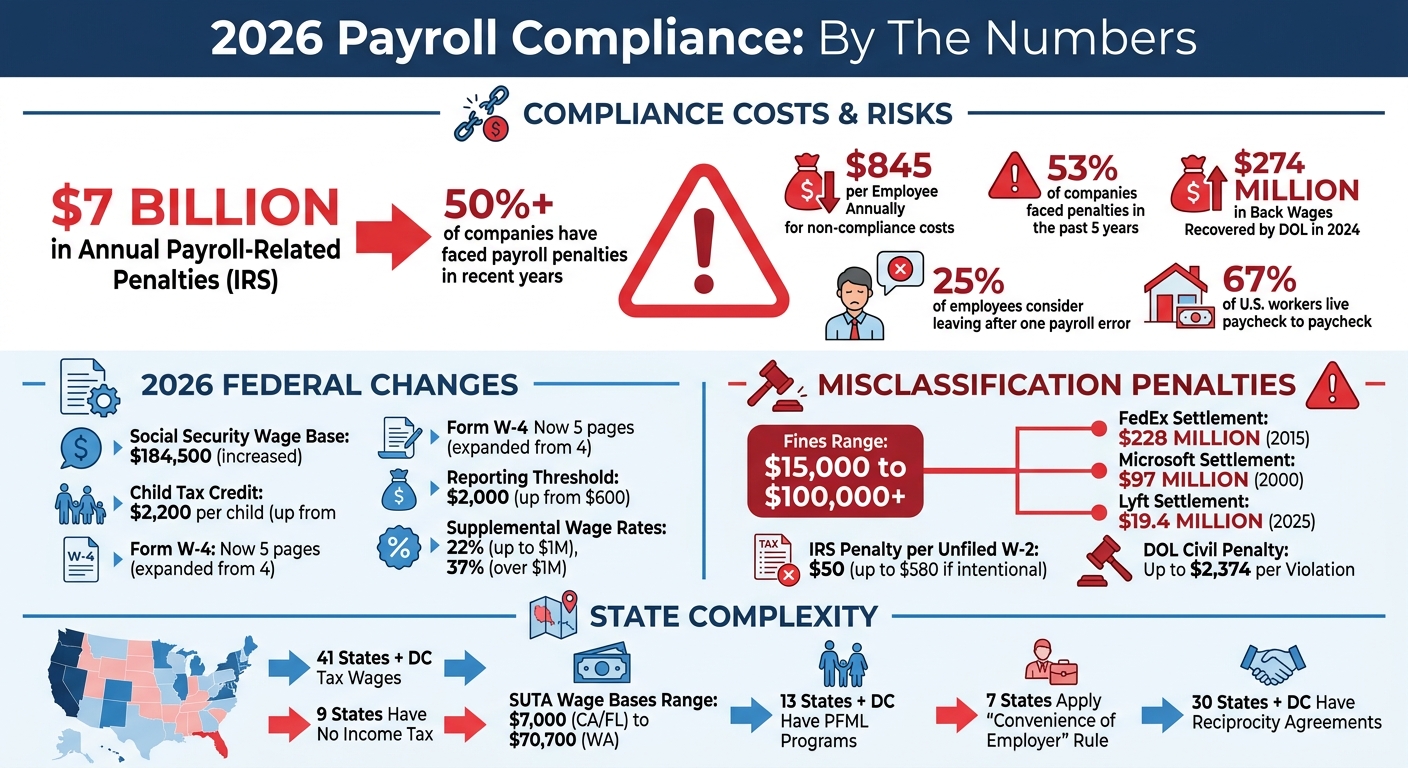 2026 Payroll Compliance Statistics and Key Regulatory Changes