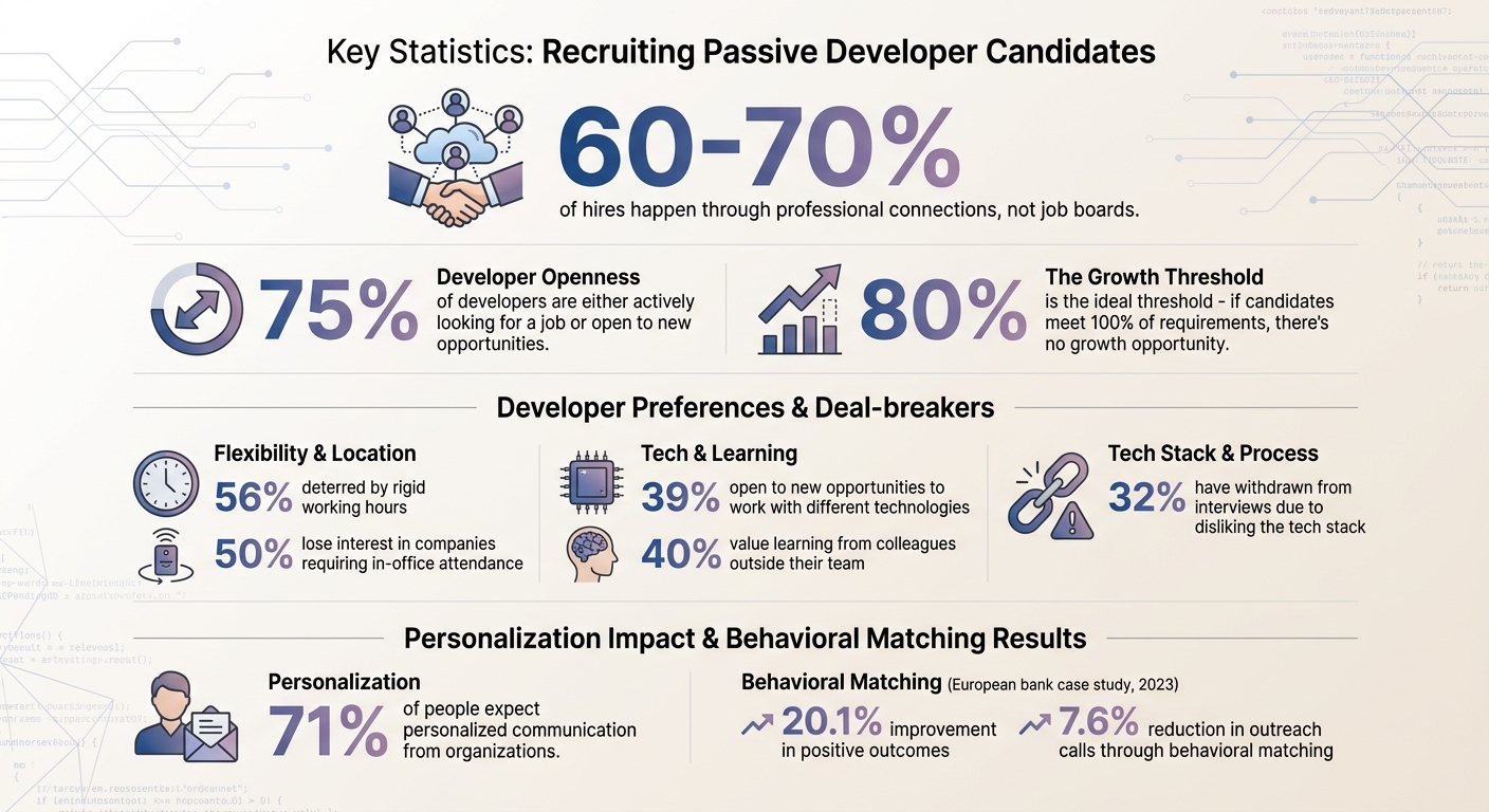 Key Statistics for Recruiting Passive Developer Candidates
