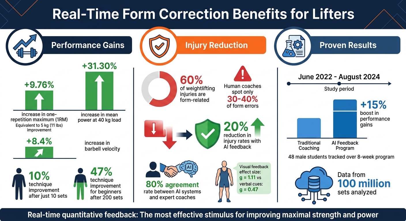 Real-Time Form Correction Benefits: Performance and Injury Reduction Statistics