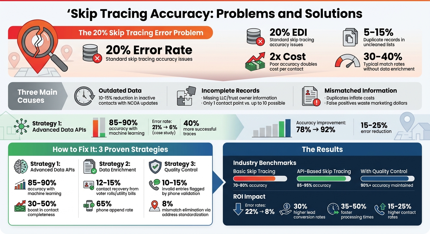 Skip Tracing Accuracy Statistics and Solutions for Real Estate Investors