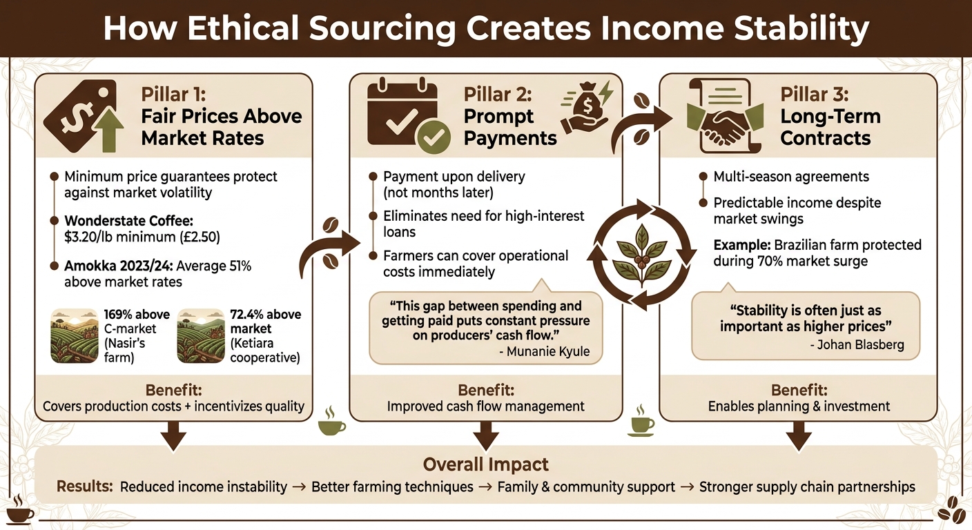 Three Pillars of Ethical Coffee Sourcing for Stable Farmer Incomes