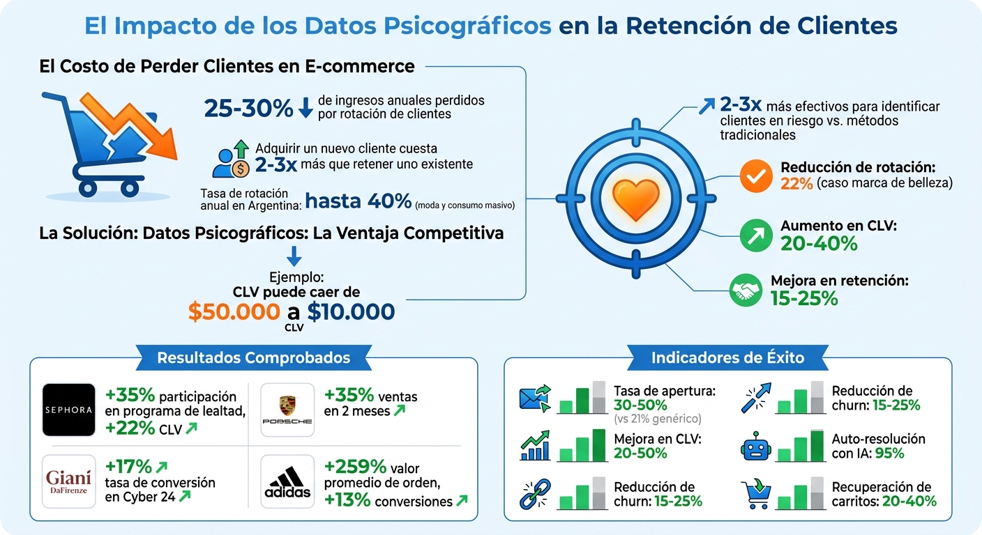 El impacto de los datos psicográficos en la retención de clientes de e-commerce