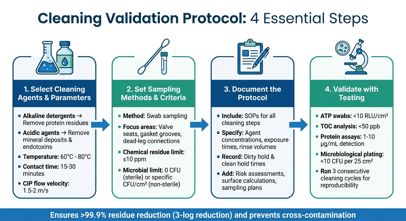 4-Step Cleaning Validation Protocol for Cultivated Meat Facilities