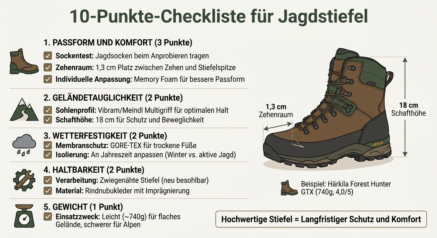 Liste de contrôle en 10 points pour les bottes de chasse : Ajustement, terrain et imperméabilité