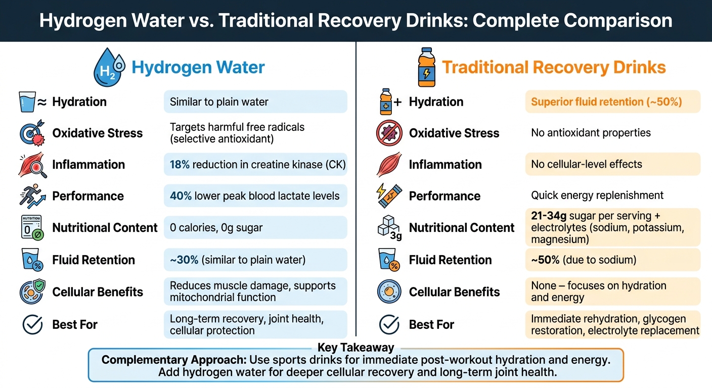 Hydrogen Water vs Sports Drinks: Recovery Benefits Comparison