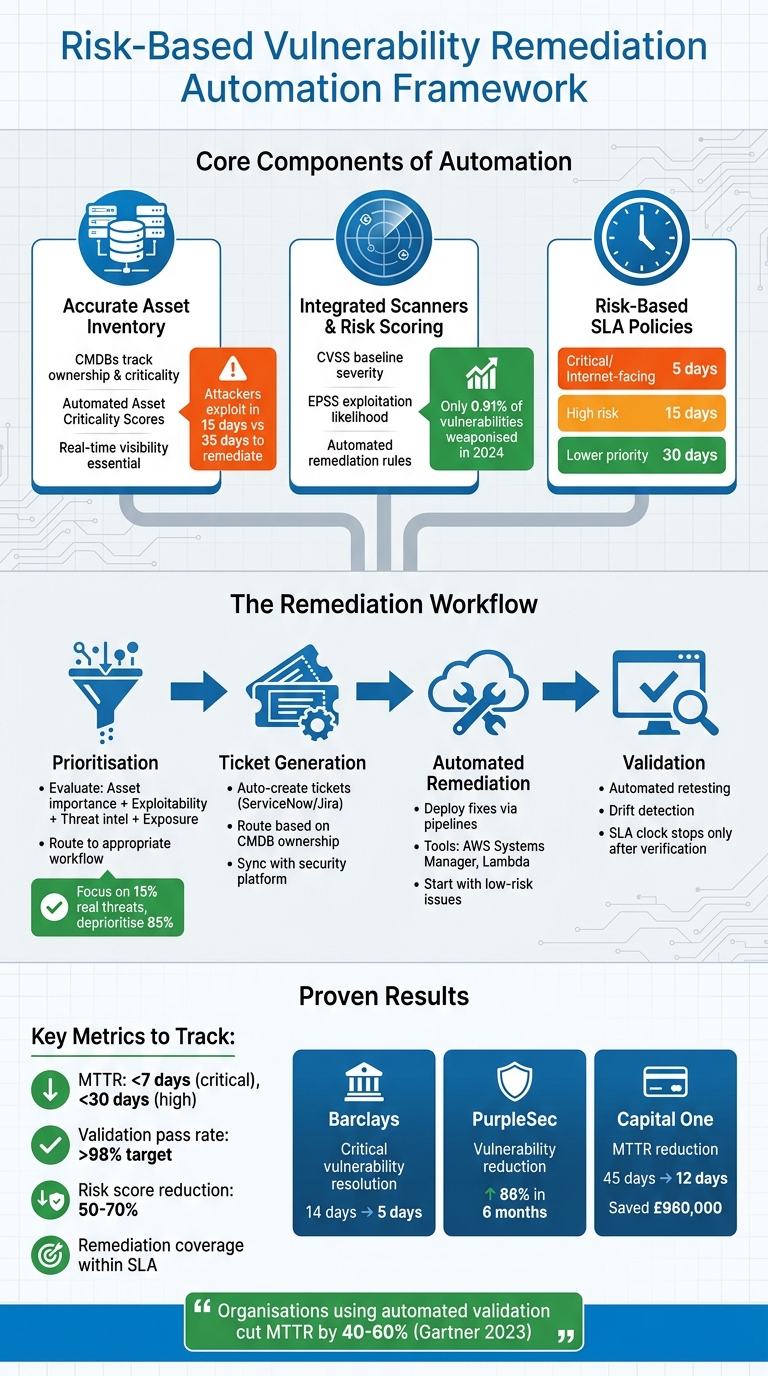 Risk-Based Vulnerability Remediation Automation Framework