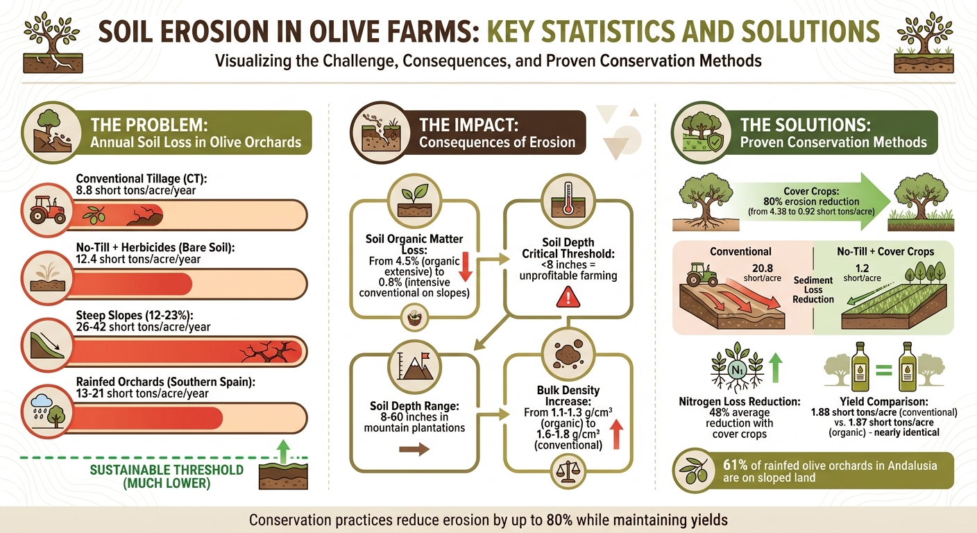 Soil Erosion Rates and Solutions for Olive Farms