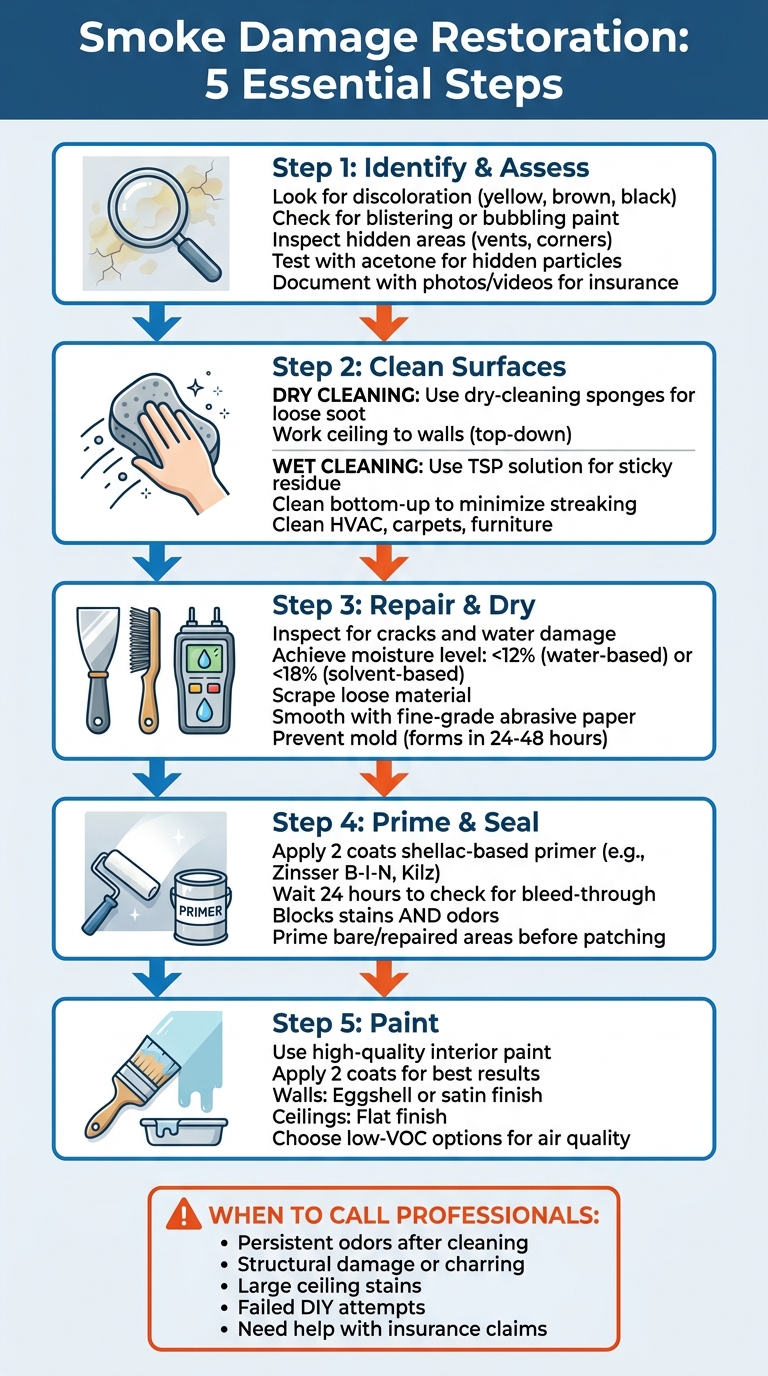5-Step Smoke Damage Restoration Process for Homeowners