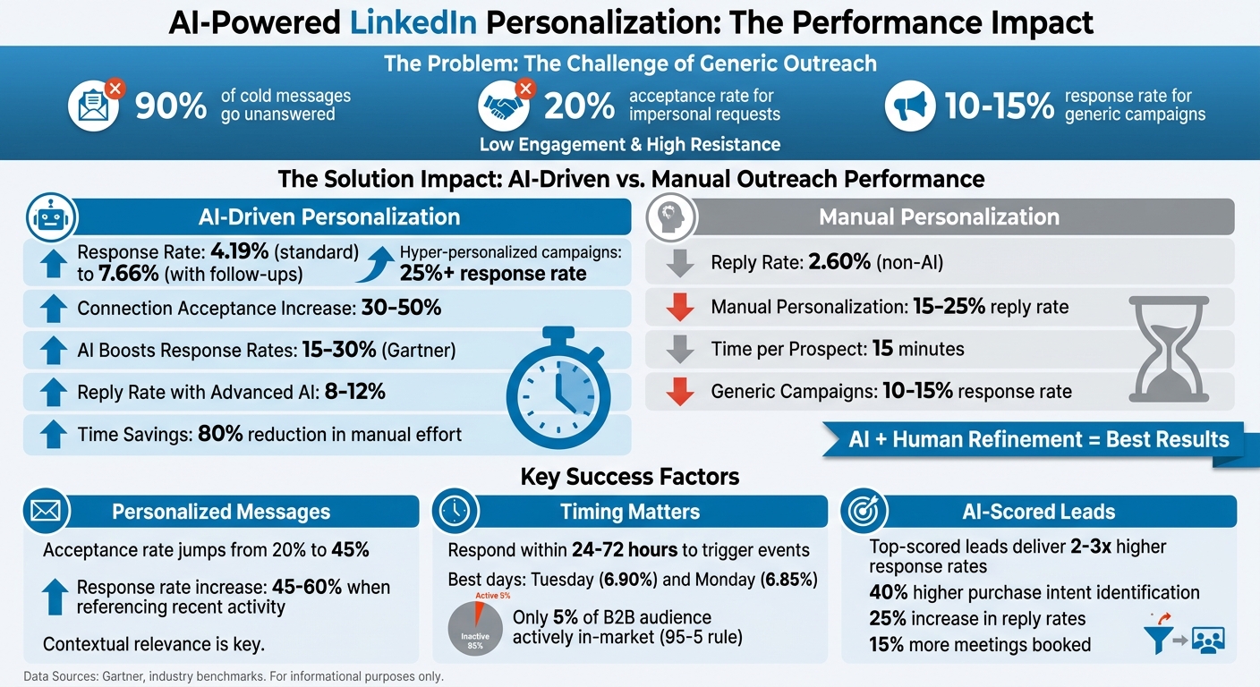 AI vs Manual LinkedIn Outreach Performance Comparison