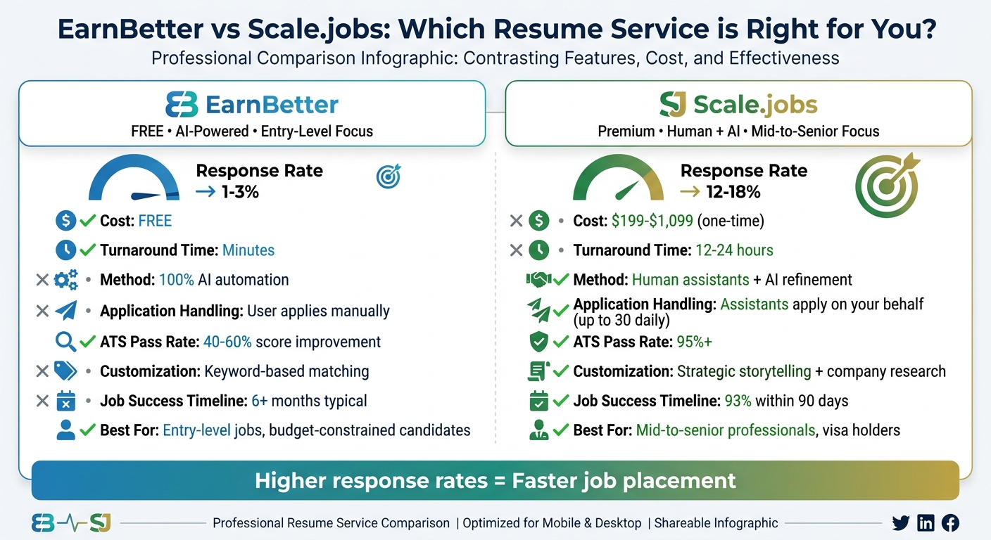 EarnBetter vs Scale.jobs: Feature Comparison for Job Seekers