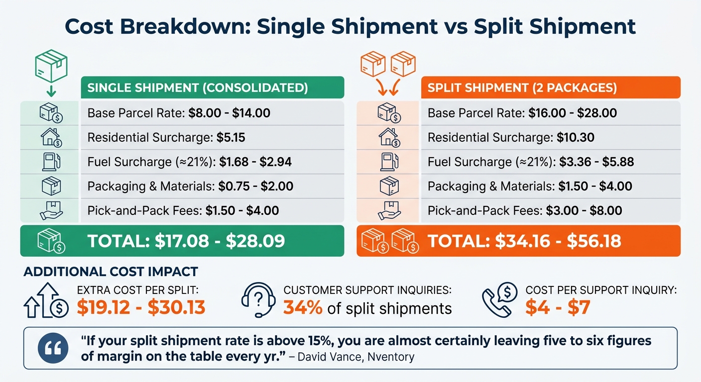 Cost Comparison: Consolidated vs Split Shipments in Omnichannel Fulfillment