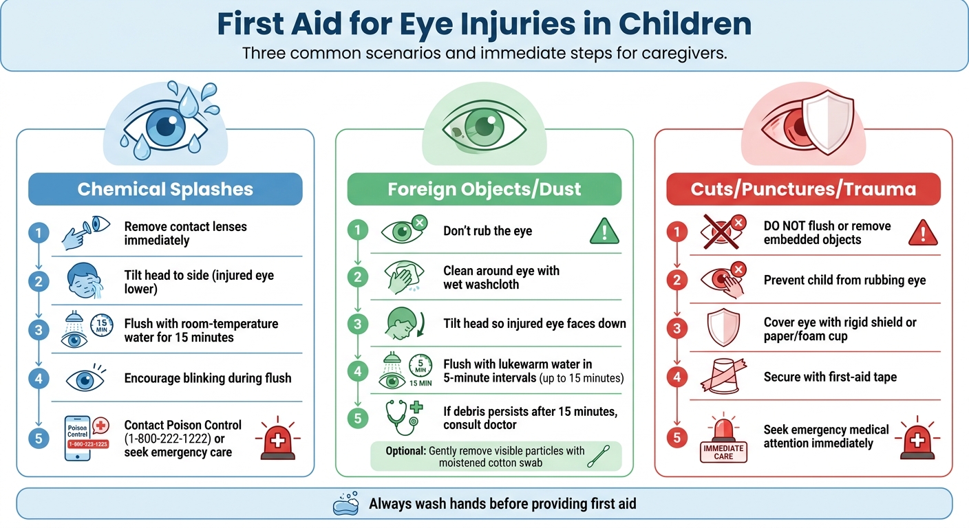 First Aid Steps for Common Eye Injuries in Children