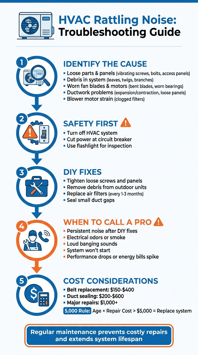 How to Diagnose and Fix HVAC Rattling Noises: 5-Step Troubleshooting Guide