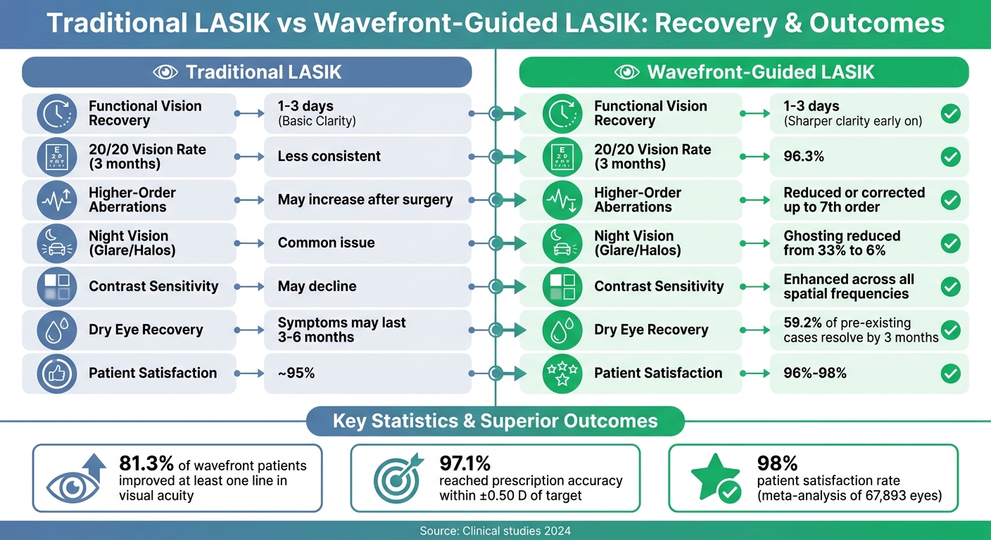 Traditional LASIK vs Wavefront-Guided LASIK Recovery Comparison