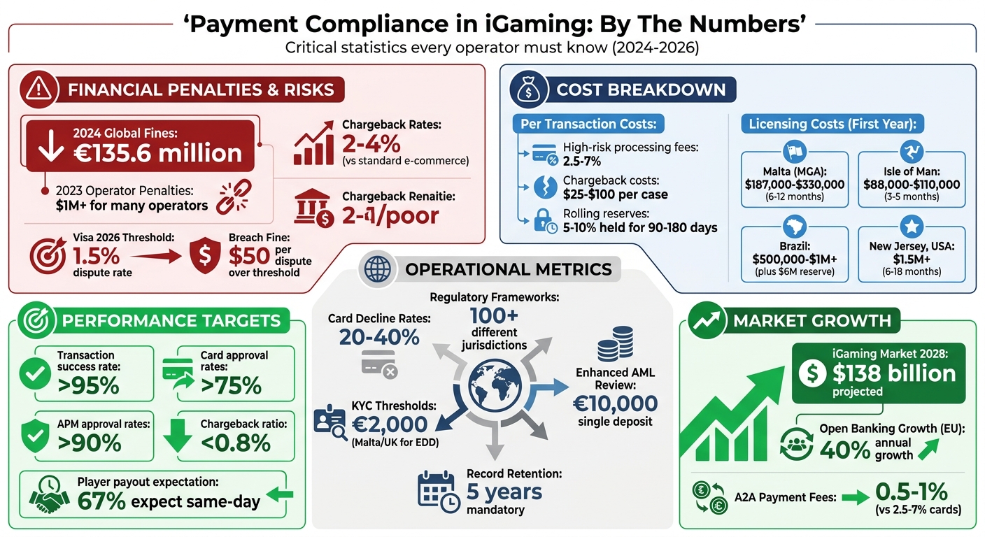 iGaming Payment Compliance: Key Statistics and Cost Breakdown 2024-2026