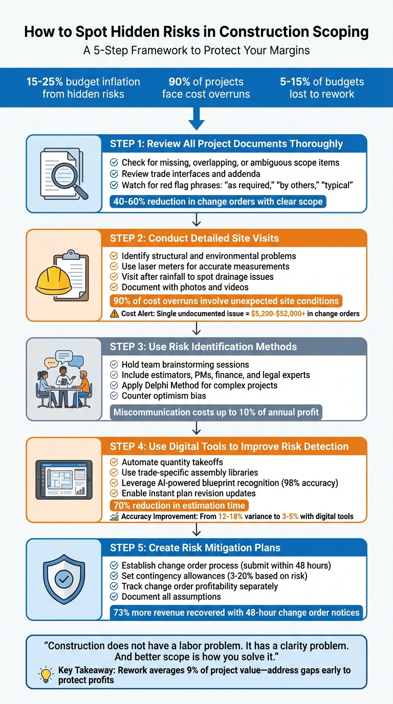 5-Step Framework to Identify and Mitigate Hidden Construction Scoping Risks