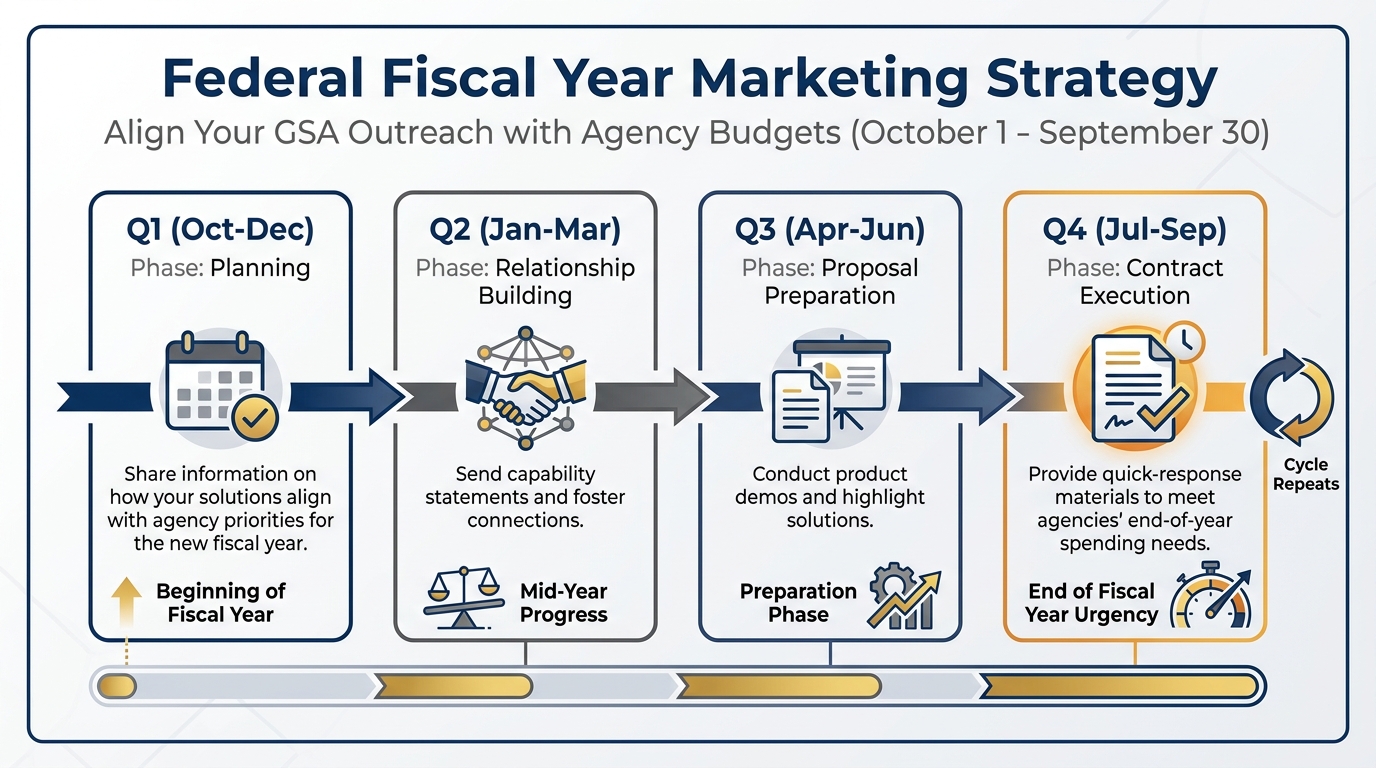 Federal Fiscal Year Marketing Strategy by Quarter
