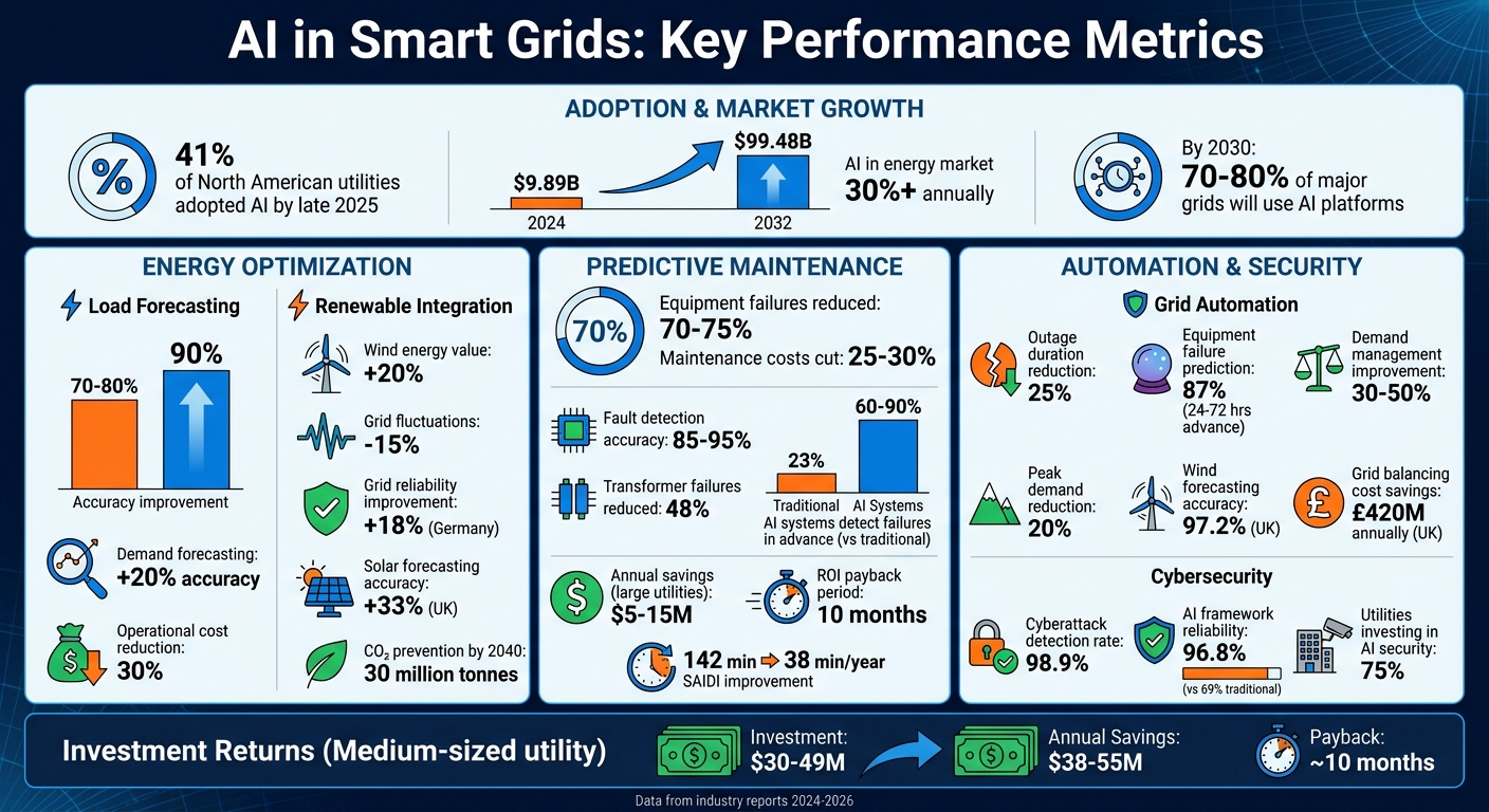 AI Impact on Smart Grid Performance: Key Statistics and Benefits