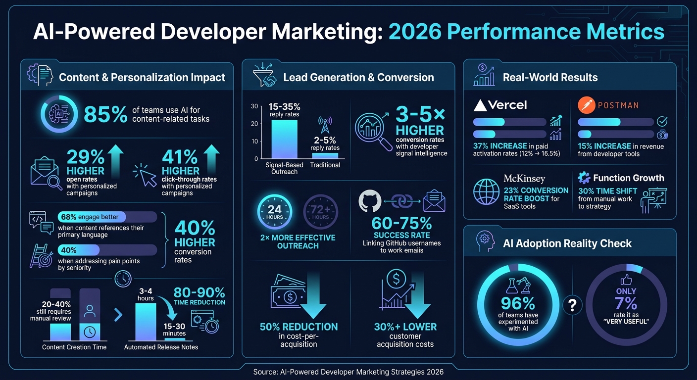 AI-Powered Developer Marketing: Key Statistics and Performance Metrics for 2026