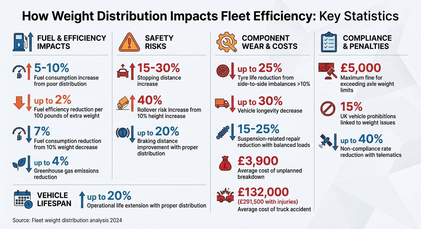 Impact of Poor Weight Distribution on Fleet Efficiency: Key Statistics